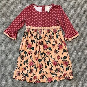 Matilda Jane Polka Dot and Floral Kids Dress